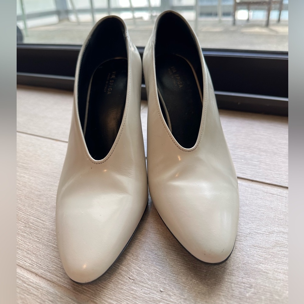 White Via Spiga Heels